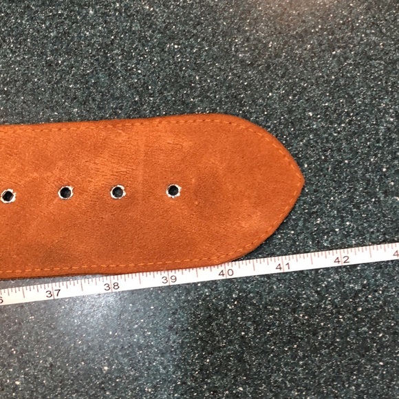 Women's Leather Belt Floral design - Picture 6 of 16